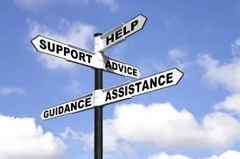 help-support-advice-guidance-assistance road sign