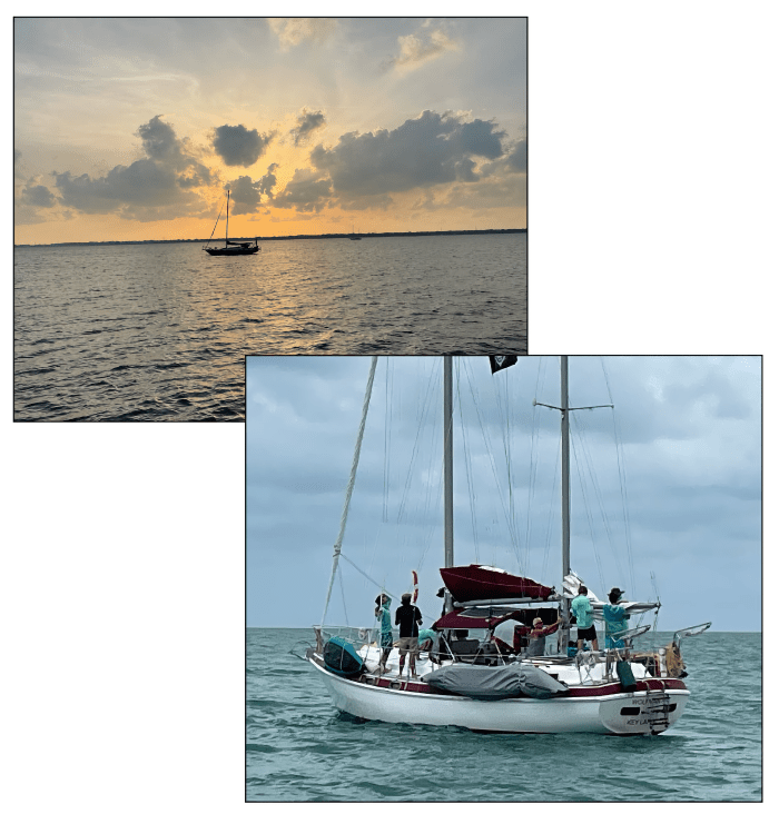 2 sailing boats on the water